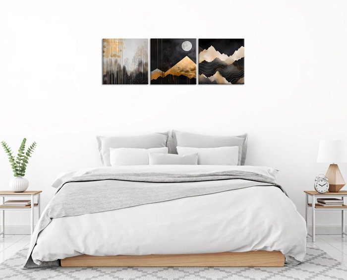 Wallity FAH17 Pintura Decorativa en Lienzo de 3 Piezas (30 x 30 cm) Wallity FAH17 Pintura Decorativa en Lienzo de 3 Piezas (30 x 30 cm)